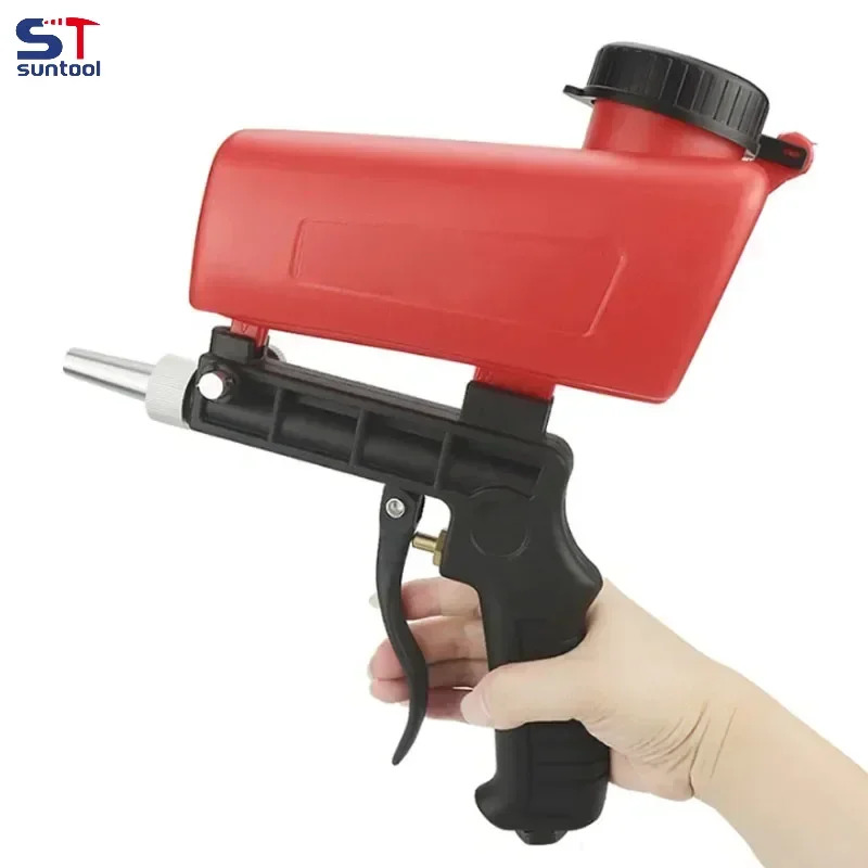Suntool 조정 가능샌드 블라스팅 건 휴대샌드 블라스터 샌드 머신 미니 중력