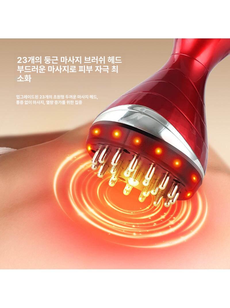 전신 온열 전동 마사지 브러시 복부 혈액순환 케어 - 상세 이미지 3