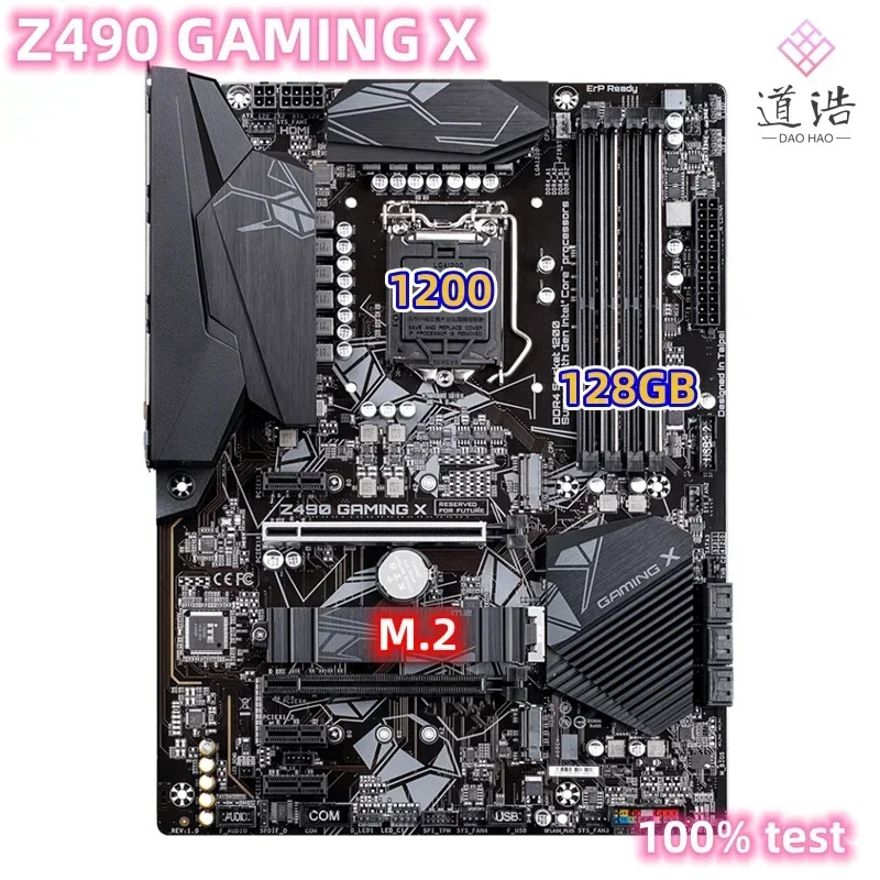 Z490 GNG X 마더보드128GB HDMI M.2 LGA 1200 DDR4 메인보드 완전 WorkMA 리퍼
