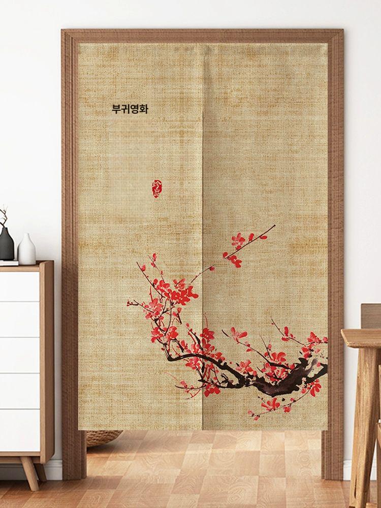 바란스 커튼 파티션 패브릭 일본식 일식 거실 소나무와 너도밤나무 65cm x 70cm - 상세 이미지 4