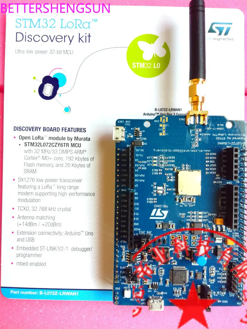 B-L072Z-LRWAN1 LoRaWAN 트랜시버 개발보드 STM32L072