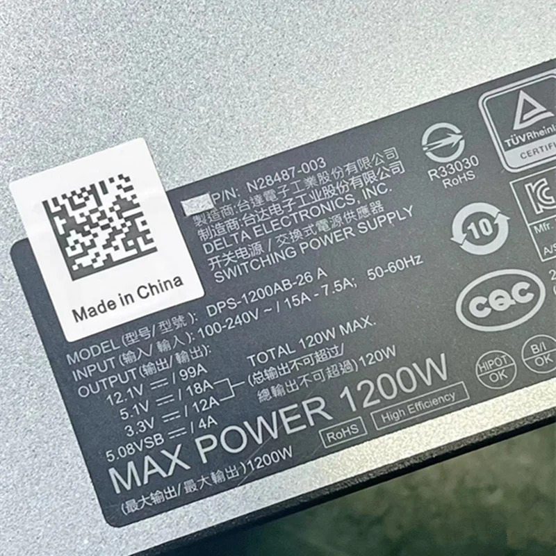 hp호환 1200W 전원공급장치 DPS-1200AB-26 A DPS-1200AB-26A N28487-003 새 원본 PSU