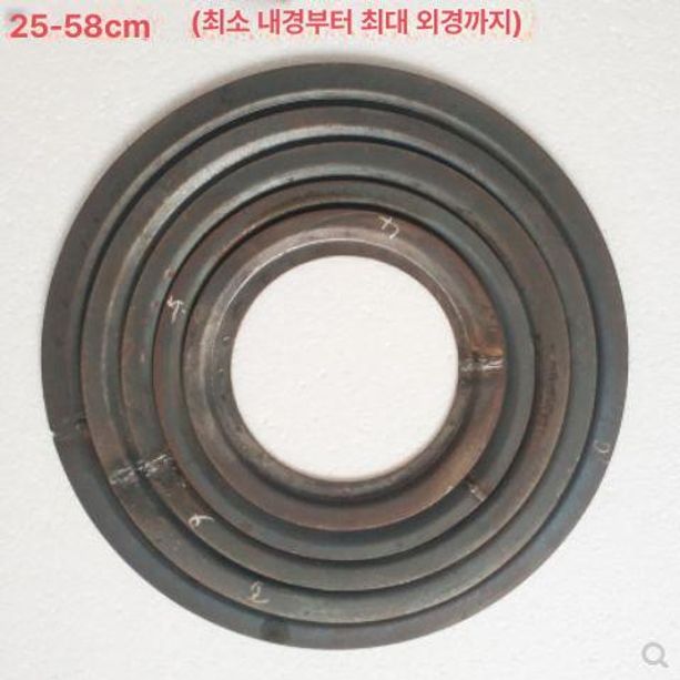 가마솥 화덕 받침대 솥걸이 아궁이 거치대 드럼통 연탄 29.5cm 내경 21.5cm 링 1개 - 상세 이미지 3