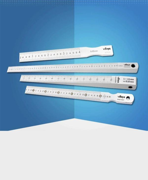 틈새 게이지 균열 계측기 표면 간극 측정기 갭 측정자 웜형 캘 0.4-6mm 0.05mm - 상품 이미지