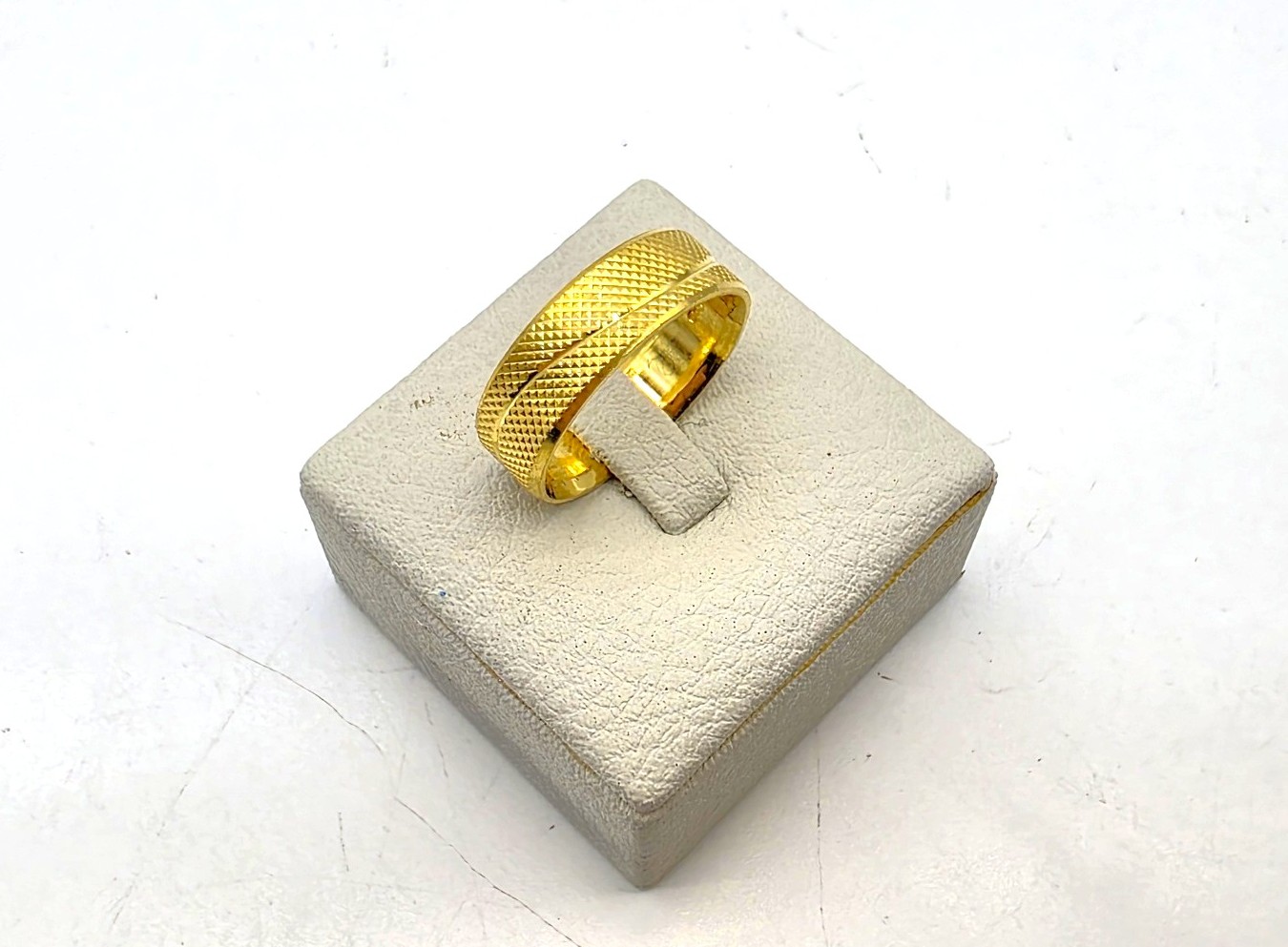 24K 순금 7.5g(2) 다이아컷 와이드 반지 - 상품 이미지