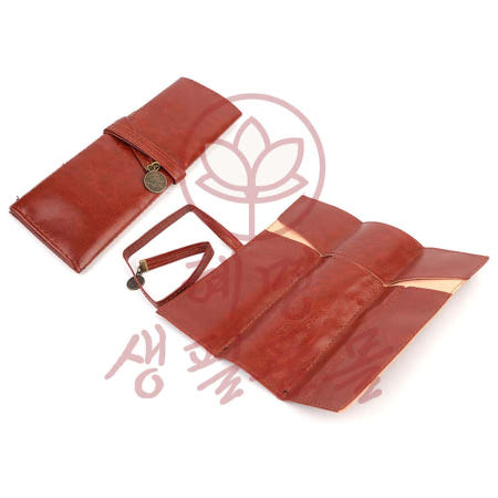 가죽 필통 필기구 슬림 빈티니 붓말이 다꾸