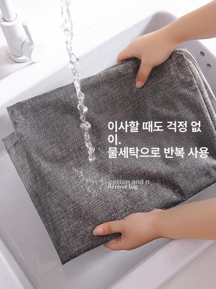 이불 보관 가방 세트 그레이 중형 50L 57 x 22x40cm - 상세 이미지 5