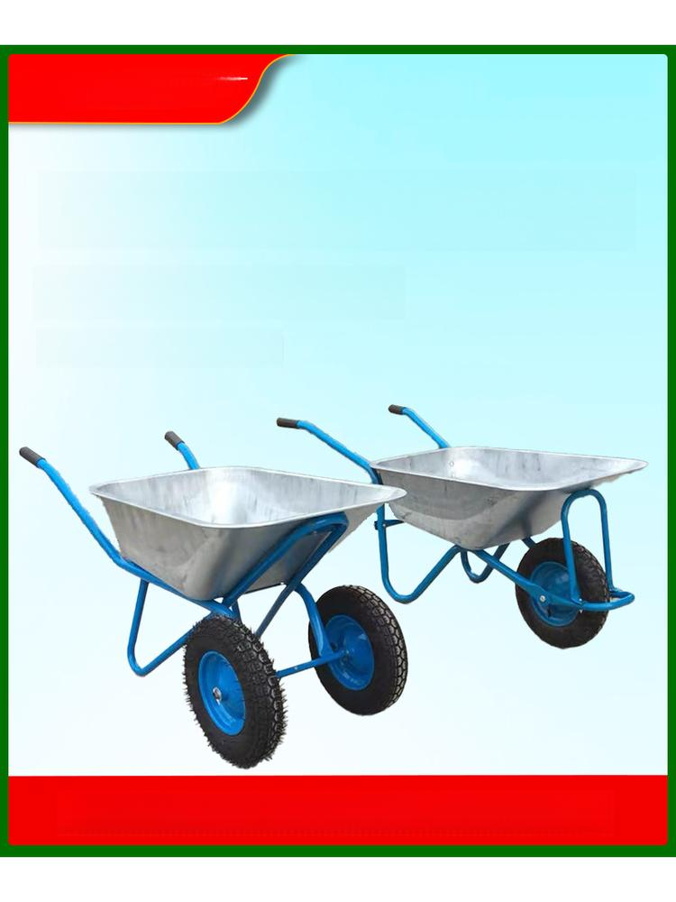 스텐 외발 수레 리어카 대용 핸드카 대체 구루마 일륜 이중 방폭 충격 흡수 공기 - 상품 이미지