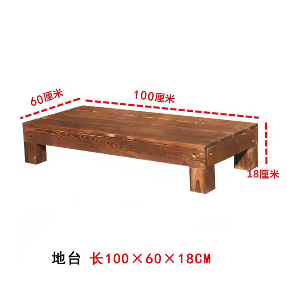 야외평상 피크닉 테라스 정자 데크세트 정원 마루 120x30x36cm 이미지 6