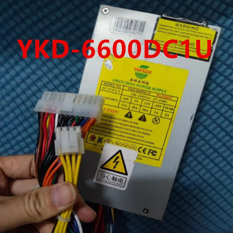 YAKEDA 1U 24V 600W 전원공급장치 YKD-6600DC1U리퍼 PSU 새 처럼 작동