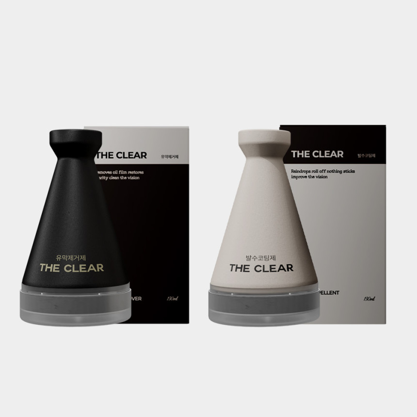 벤딕트 유막제거제 방법 자동차 유리 산화세륨 유막제거+발수코팅 130ML 세트 더클리어