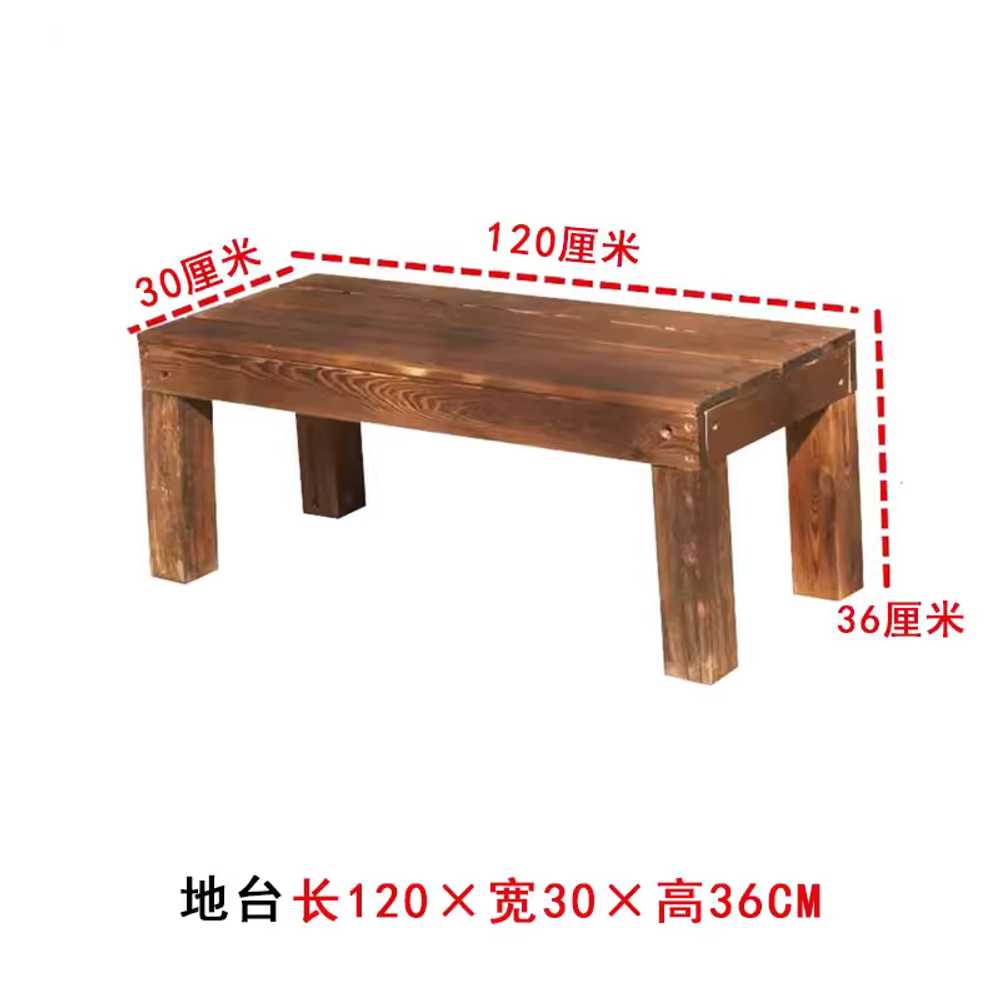야외평상 피크닉 테라스 정자 데크세트 정원 마루 120x30x36cm - 상세 이미지 2