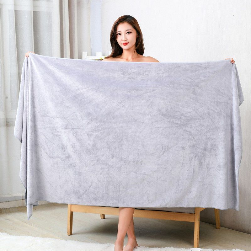 스포츠 땀 수영수건 수건 타월 타올 헬스 얇은 수영 라이트 그레이 중간 태 70x140cm - 상품 이미지