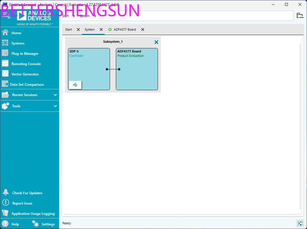 ADF4377BCCZ 레지스터 구 USB-SDP-S