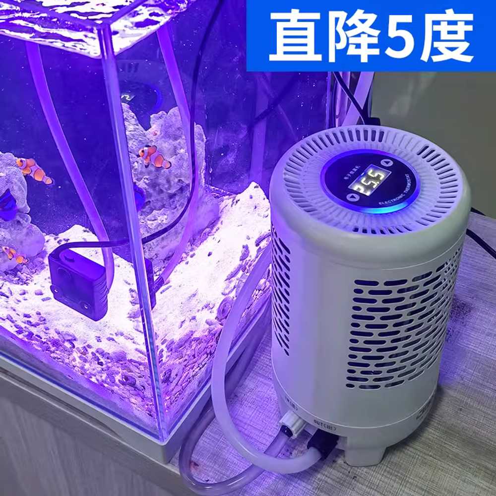 어항 온도 조절기 냉각기 수족관 용 펌프 항온기 도구 100W - 상세 이미지 2
