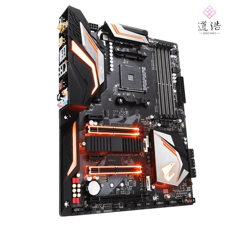 X470 AORUS GNG 5 WIFI 마더보드 64GB HDMI M.2 소켓 AM4 DDR4 메인보드 완전 작동 리퍼