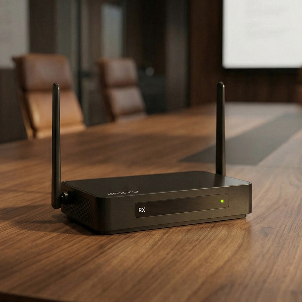 넥스트유 미사츠 HDMI 4K30Hz 프리젠테이션 무선 동글 화면 공유 미러링 수신기 4606HDW-R - 상세 이미지 4