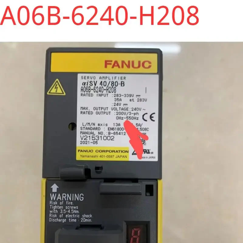 A06B-6240-H208 리퍼 완료 서보 드라이브상태