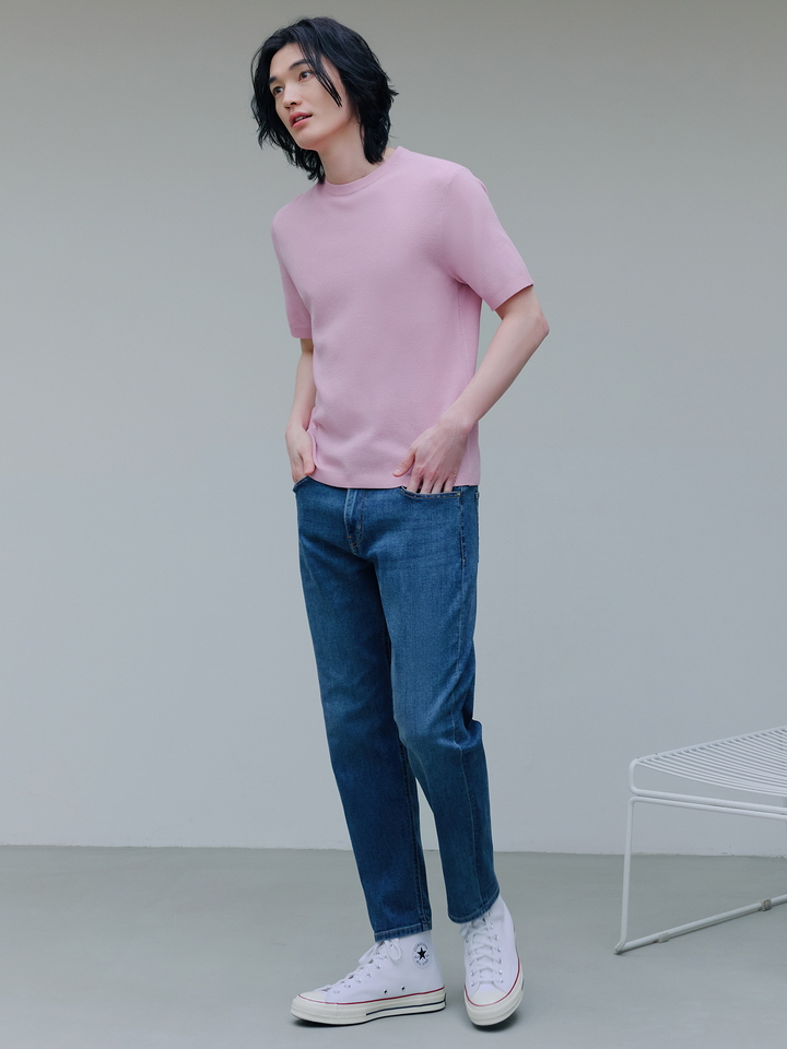 탑텐 남성 COOL 테이퍼드 크롭 데님_MSE2DP1903 이미지 2