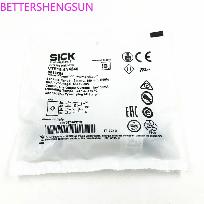 VTE18-4N4240 확산 반사 광전센서 6013254 신
