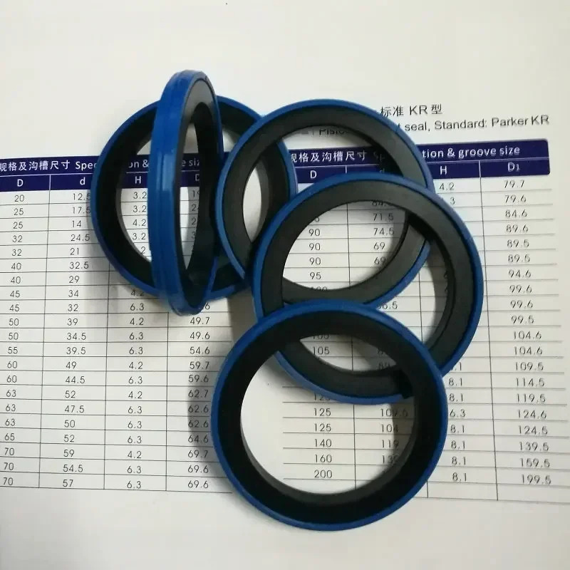 유압 실린더 오일 도장 피스톤 링 폴리우레탄 홀 그리드 KR 80x64.5x6.3