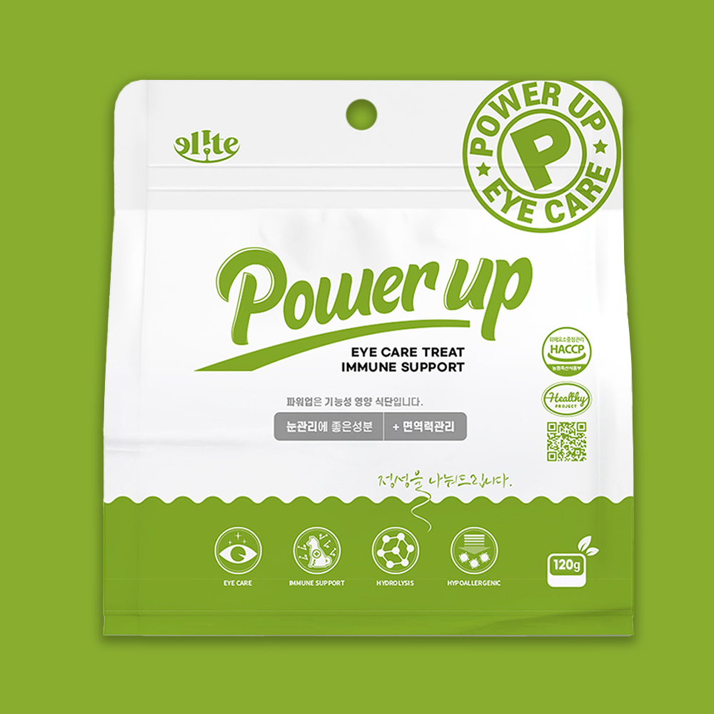 엘릿 POWER UP 파워업 강아지 눈 면역력 영양제 300g - 메인 이미지