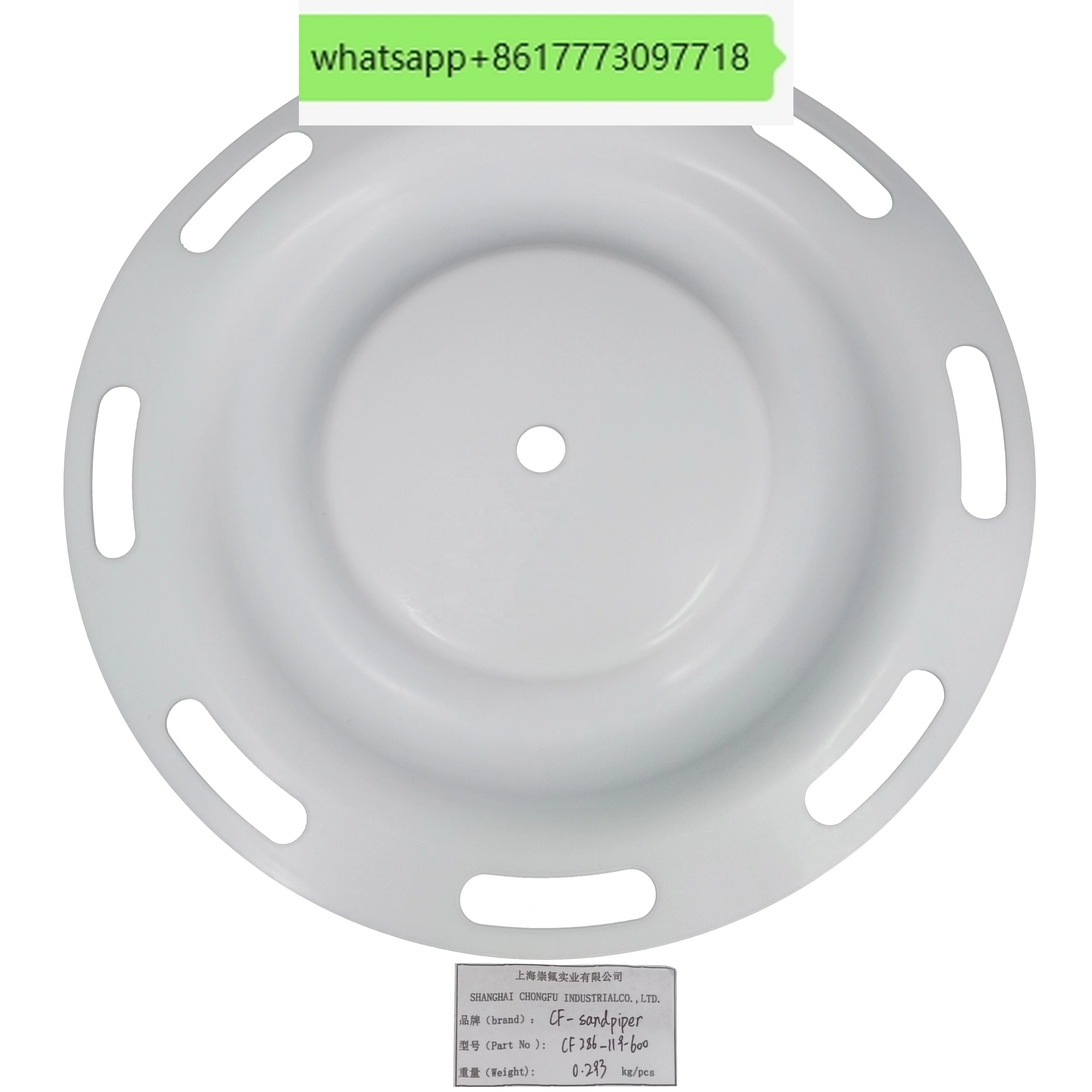 Sandpiper 펌프 PTFE 다이어프램 286-119-600 에어작동식 이AODD 공압 예비 부품 286.119.600