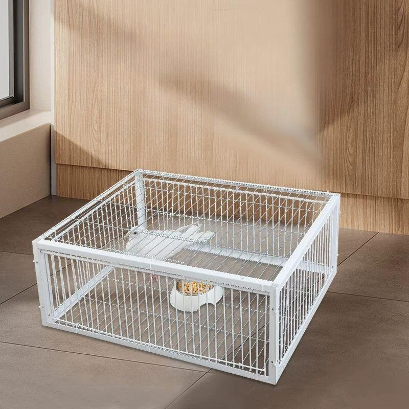새 덫 철재 트랩 옥상 조립식 참새 비둘기 포획기 까치 40 x 30x26 2구 출입구 천창 없음 - 상세 이미지 2