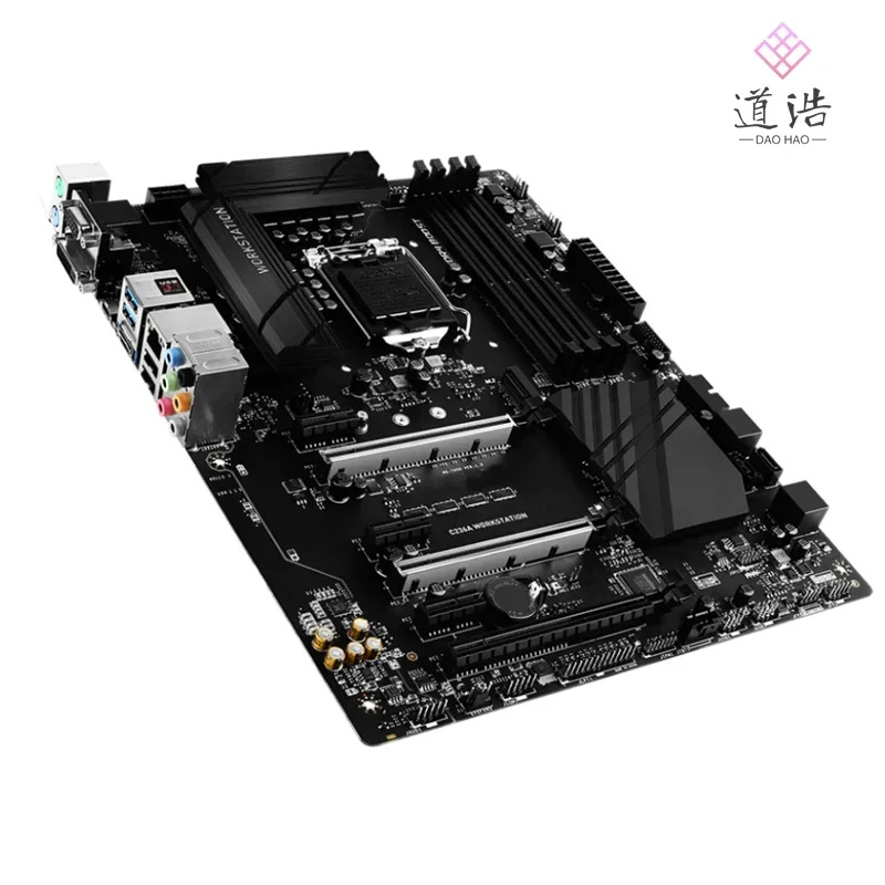 C236A 워크스테이션 마더보드64GB M.2 HDMI LGA 1151 DDR4 C236 메인보드 완전 작동 리퍼
