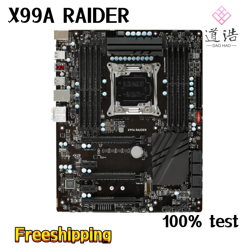 X99A RAIDER 마더보드128GB M.2 LGA 2011-3 DDR4 X99 메인보드 완전 작동 리퍼