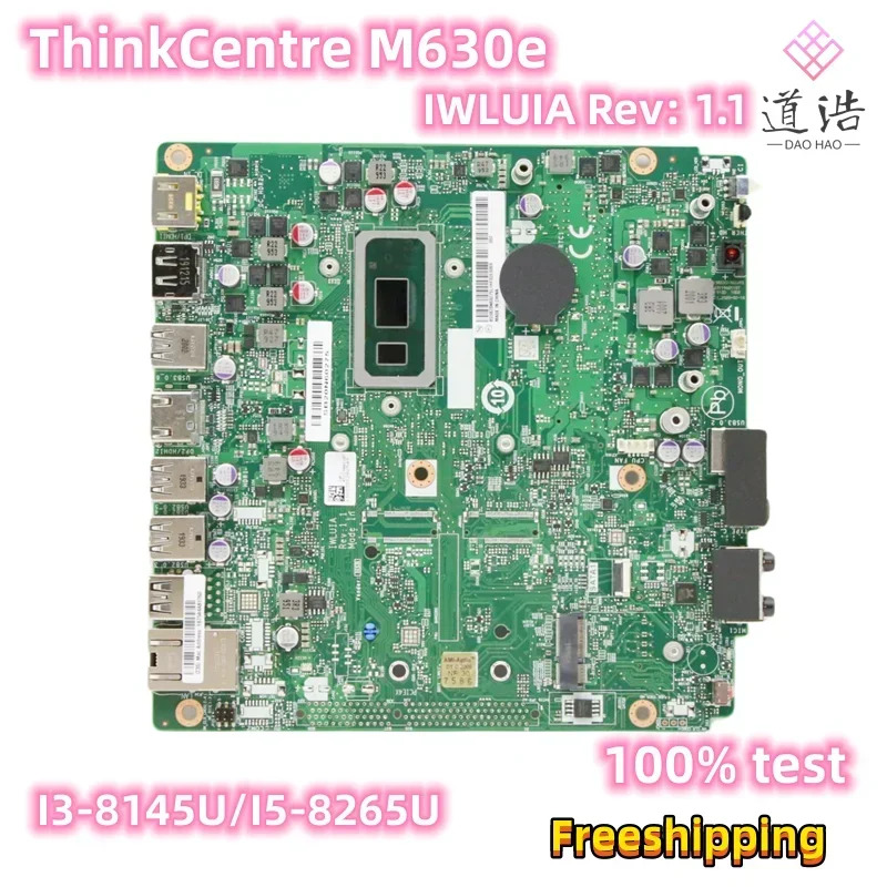 IWLUIA Lenovo호환 ThinkCentre M630e M60e 마더보드 5B20U53913 5B20U53911 I3-8145U I5-8265U CPU DDR4 완전 작동