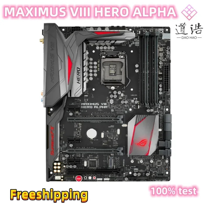 MAXIMUS VIII HERO ALPHA 마더보드 64GB PCI-E3.0 HDMI M.2 LGA 1151 DDR4 Z170 메인보드 완전 작동 리퍼