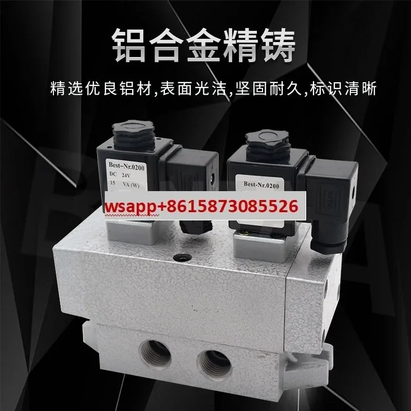 K25DH-15 솔레노이드 밸브 K35 대유량 K25D 구형 K25D2H-10 2위치 5방향 -08-20-25-Y
