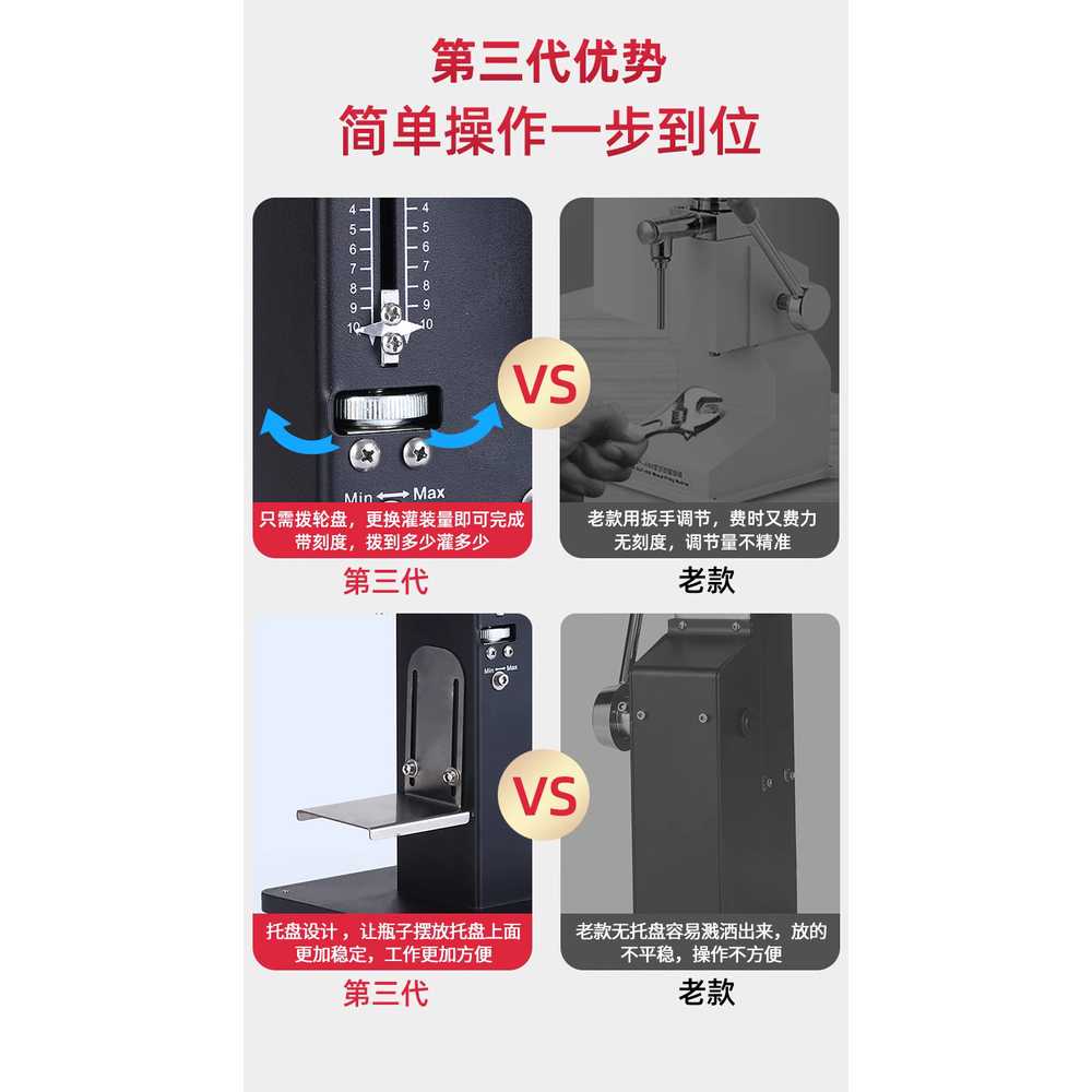 수동 액상 소분기 꿀 소형 용 로션 샴푸 정량 충전 기계 5-60ml - 상세 이미지 5