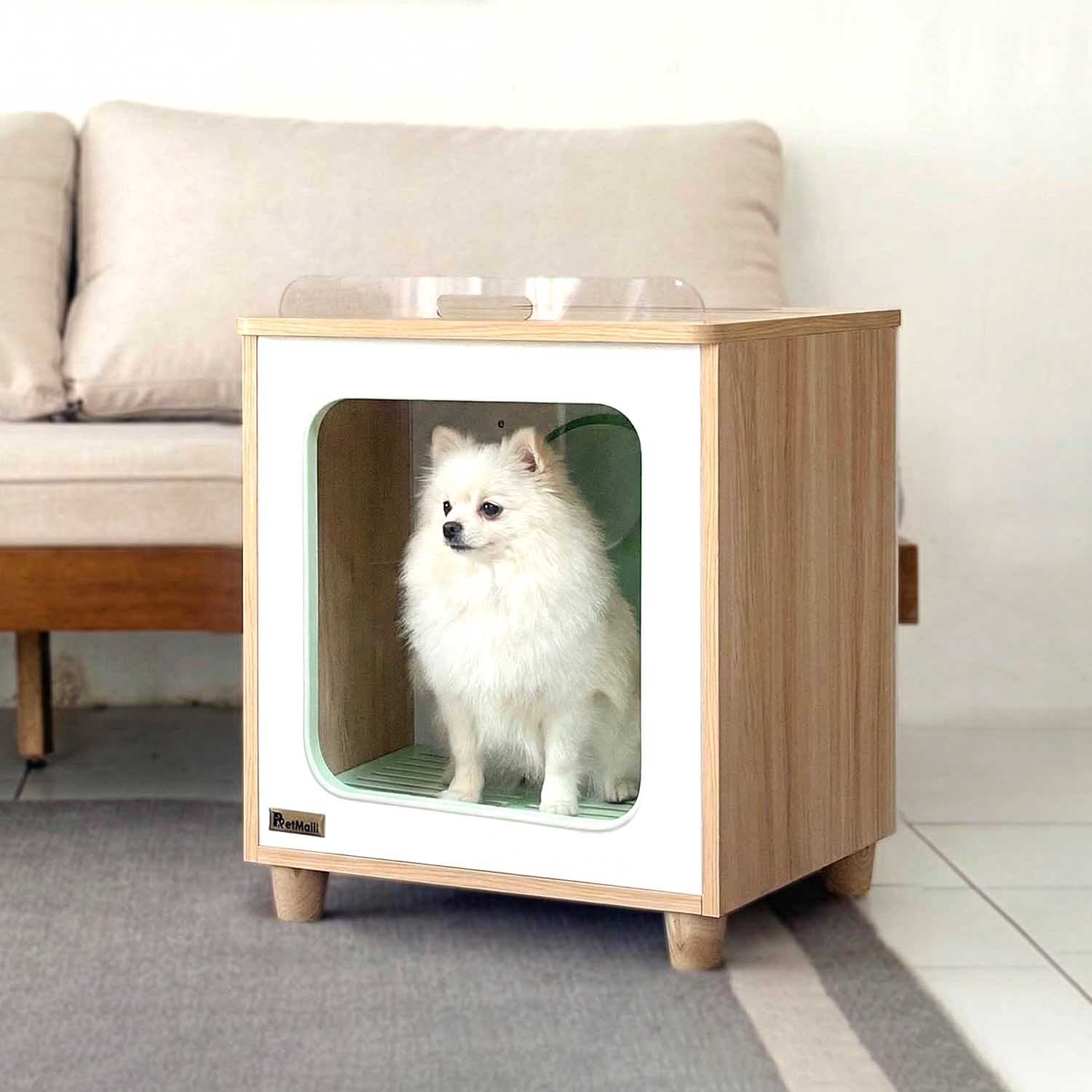 PetMalii M5 우드 강아지 고양이 펫드라이룸 제품 이미지