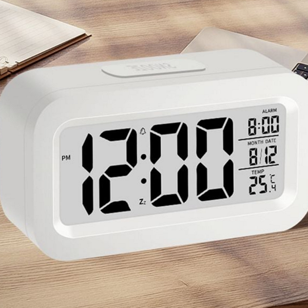 컴팩트 전자 탁상 시계 디지털 알람 시계 사무실 책상용