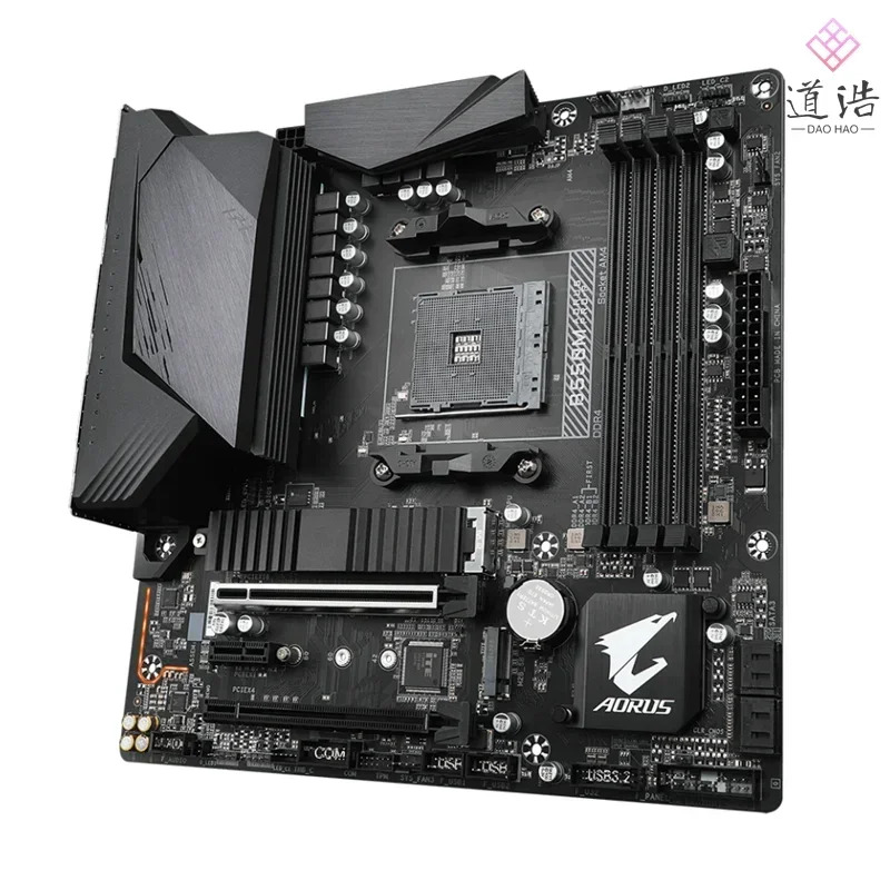 B550M AORUS PRO-P 마더보드 128GB M.2 HDMI DP 소켓 AM4 DDR4 마이크로 B550 메인보드 완전 WorkMA 리퍼