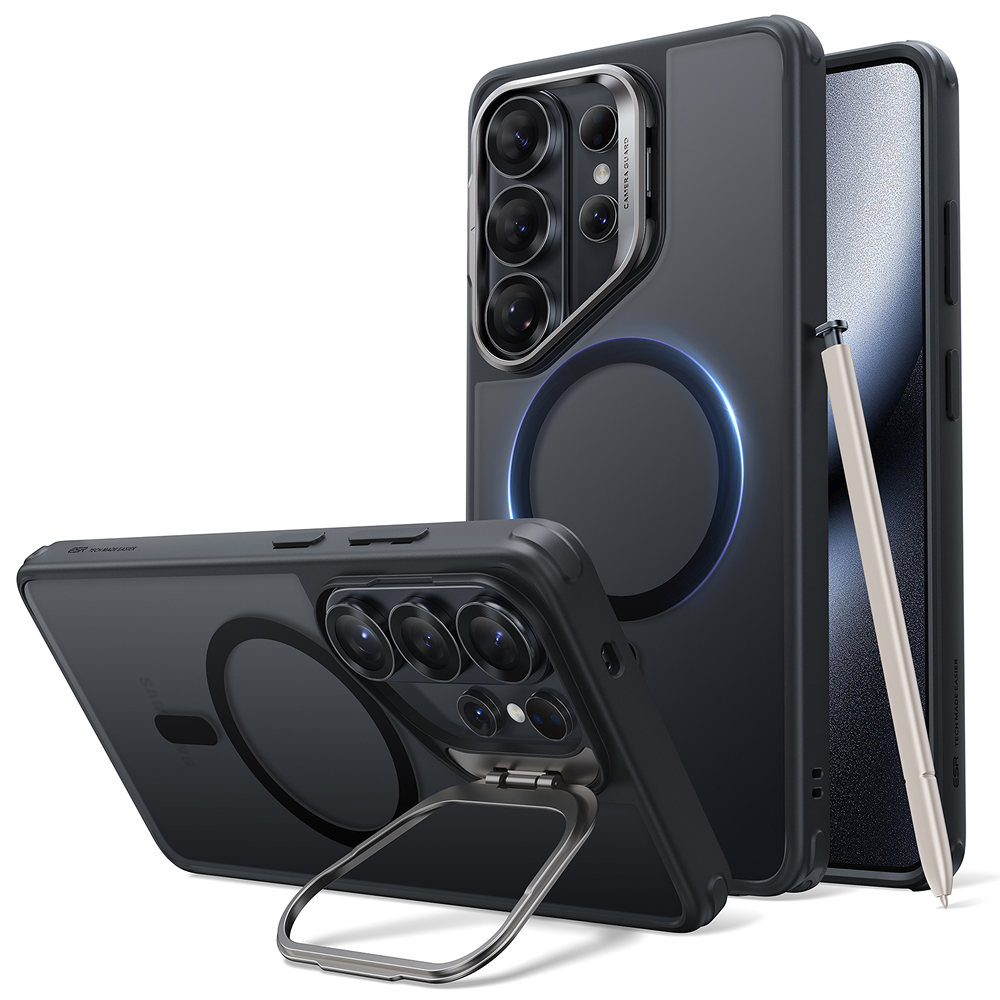 ESR 할로락 클래식 킥스탠드 맥세이프 케이스 블랙, 갤럭시S26 울트라 제품 이미지