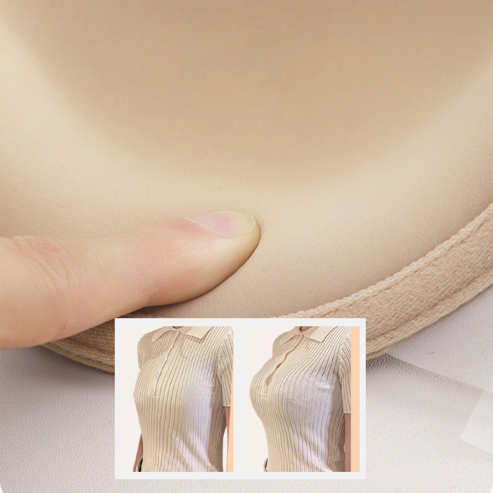 오프숄더 심리스 브라탑 웨딩누브라 처진가슴 끈없는 누드브라 탑 이미지 6