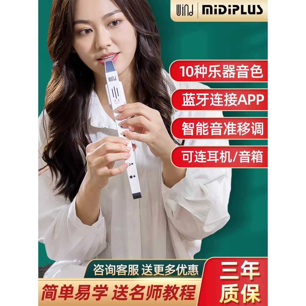 전자 리코더 교과서 동호회 학생 다기능 연습용 피리 화이트 기본 + 전자 튜토리얼 이미지 6