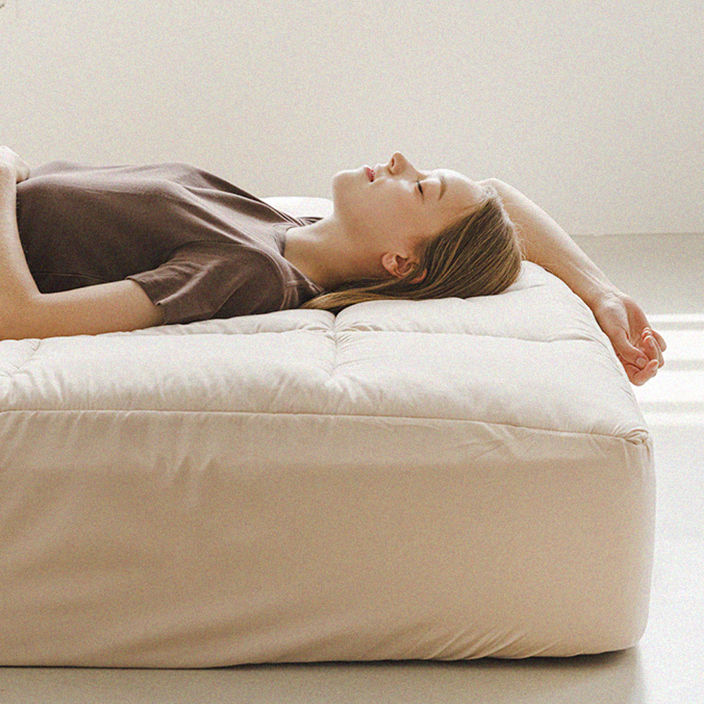 포근 누빔 매트리스커버 침대 두꺼운 5cm 두께 토퍼 밴드형 커버SS