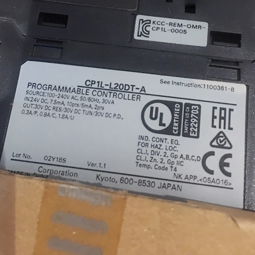 프로 가능컨트롤러 CP1L-L20DT-A 신