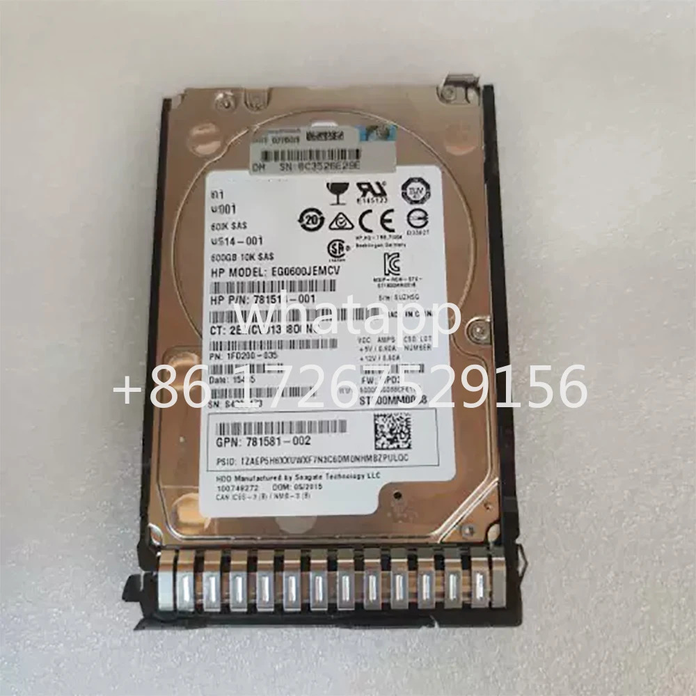 781577 -001 781514 hp호환600GB SAS 2.5인치 10K 12G Gen9 HDD