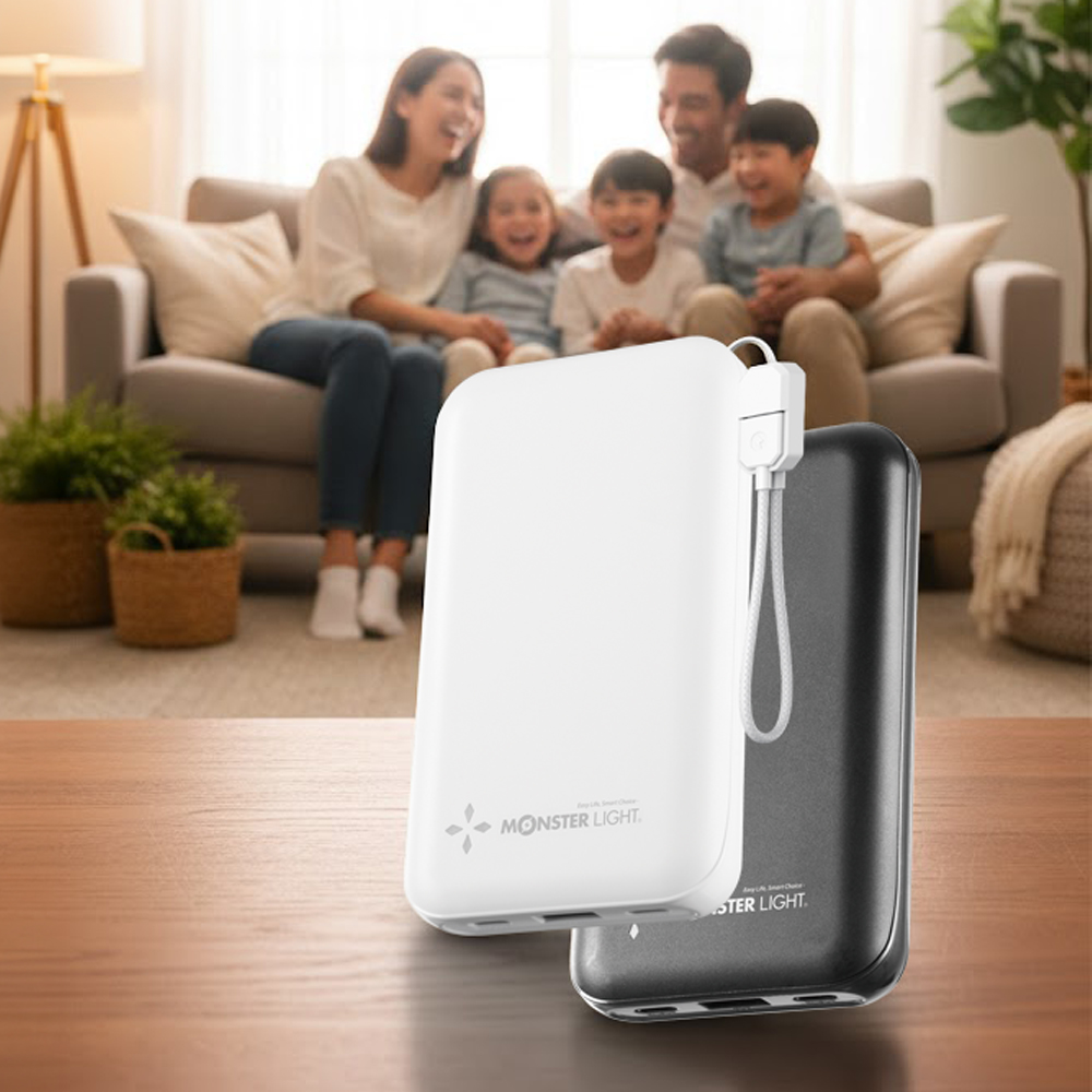 몬스터라이트 세이프셀 보조배터리 반고체 준고체 대용량 10000mAh 기내반입 C타입 KC CCC - 상세 이미지 4