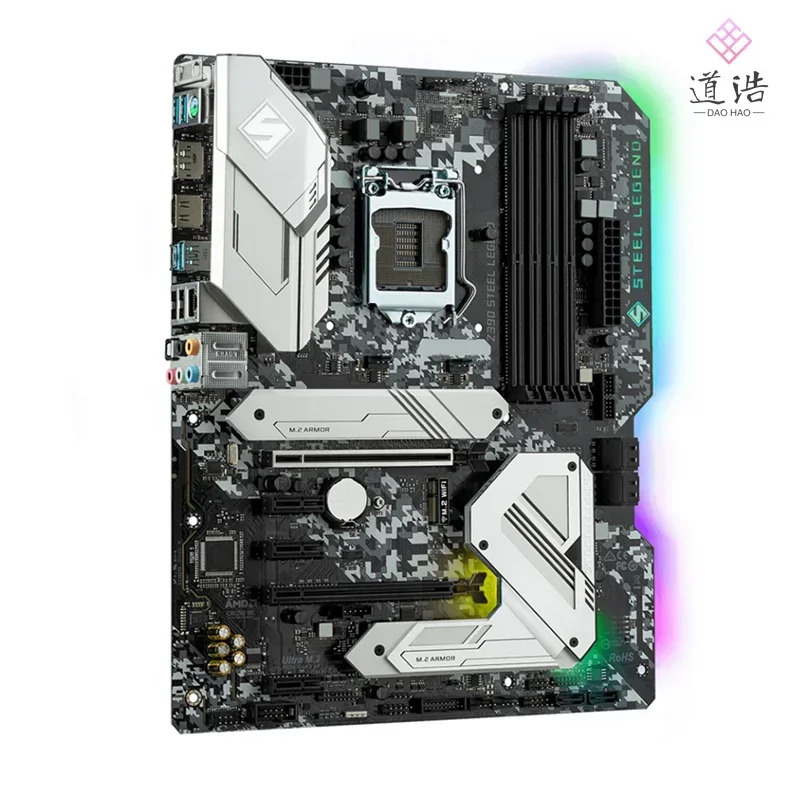 ASRock호환 Z390 Steel Legend 마더보드 128GB LGA 1151 DDR4 메인보드 완전 작동 리퍼
