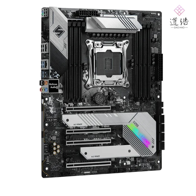 ASRock호환 X299 STEEL LEGEND 마더보드 256GB PCI-E3.0 M.2 LGA 2066 DDR4 메인보드 완전 작동 리퍼