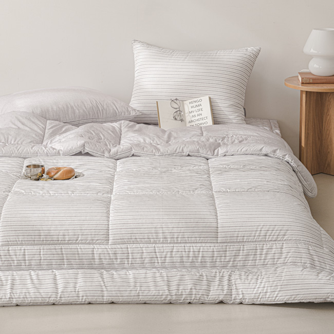 세사온라인 알러지케어 먼지없는 사계절 차렵이불패드 풀세트 시나몬(그레이), Q(퀸)