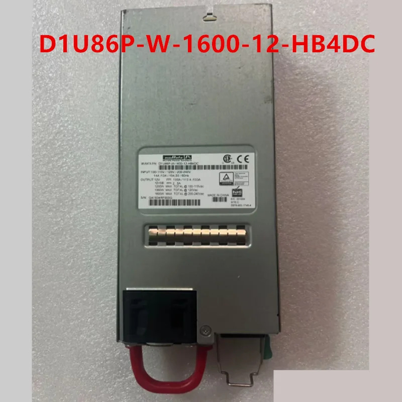MURATA 1600W 전원공급장치 XP2-PEM-AC 132-0351-001 D1U86P-W-1600-12-HB4DC 리퍼 PSU 새 처럼 작동
