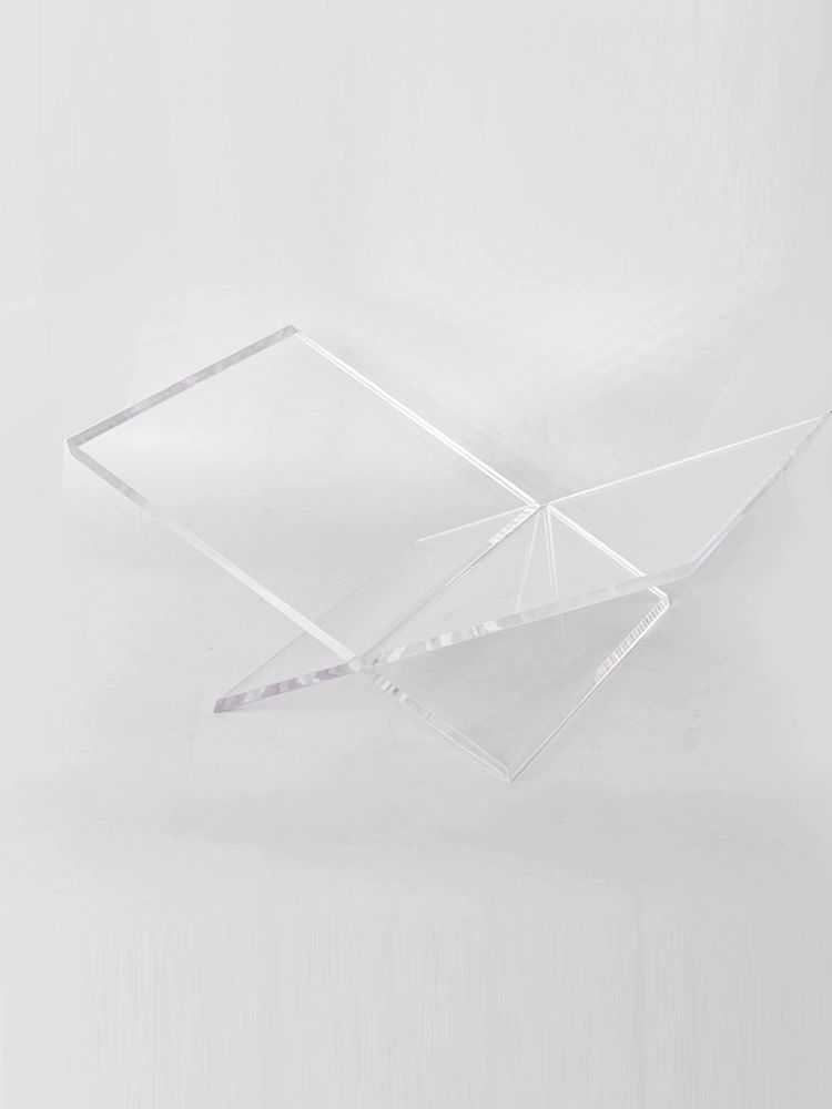 아크릴 북선반 디스플레이 잡지선반 전시 인테리어 투명한 투명 X자형 아크릴 책꽂이 - 상세 이미지 5