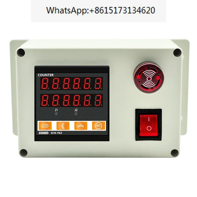 SCN-P62 롤링 휠 전디지털 미터 카운터 12V/24V/220V 길이 측정 리퍼 장비 자동 코더